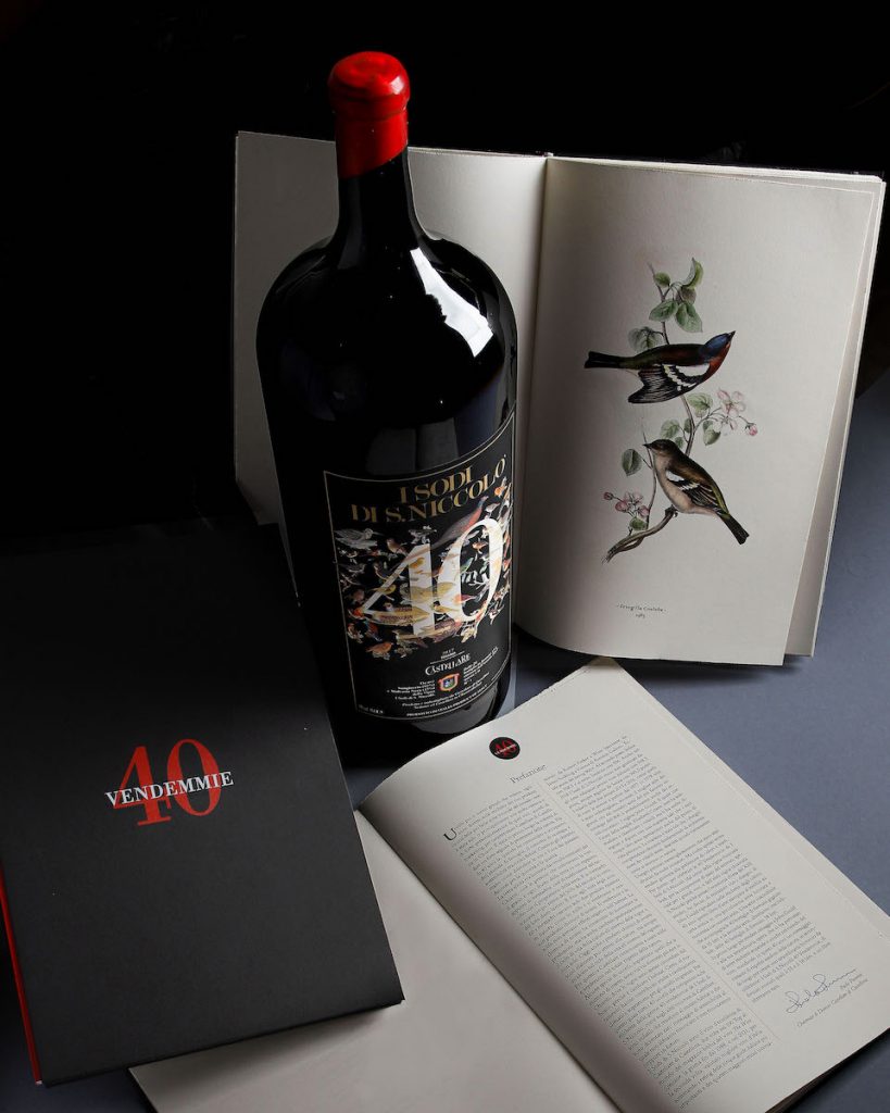 Un formato speciale, prodotto in pochissimi esemplari, la 15 litri del Super Tuscan I Sodi di S. Niccolo 2017