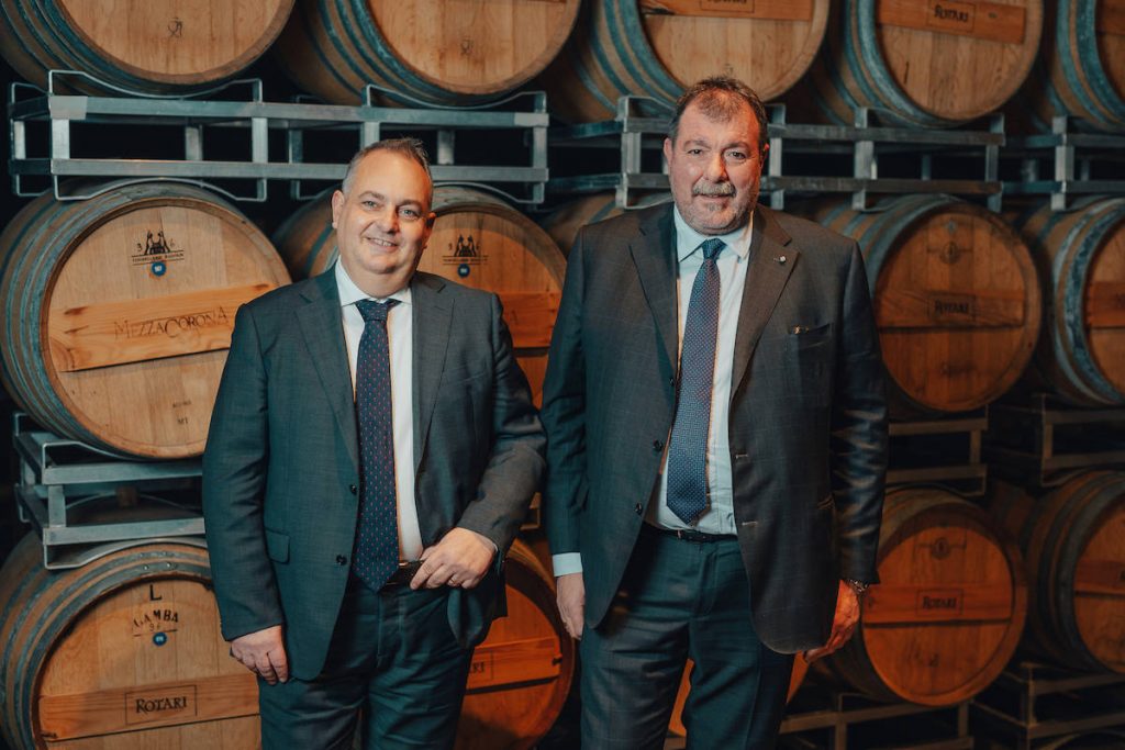 Il direttore generale Mezzacorona, Francesco Giovannini, e il presidente Luca Rigotti