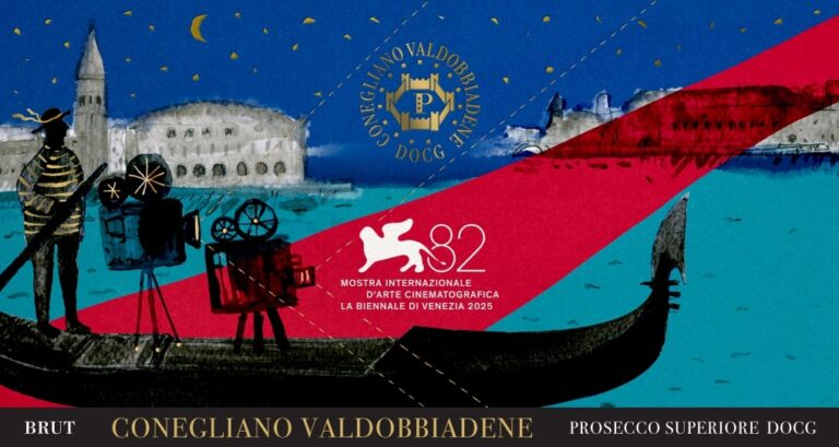 Conegliano Valdobbiadene Prosecco DOCG takes center stage at the Venice Film Festival with a star-worthy label