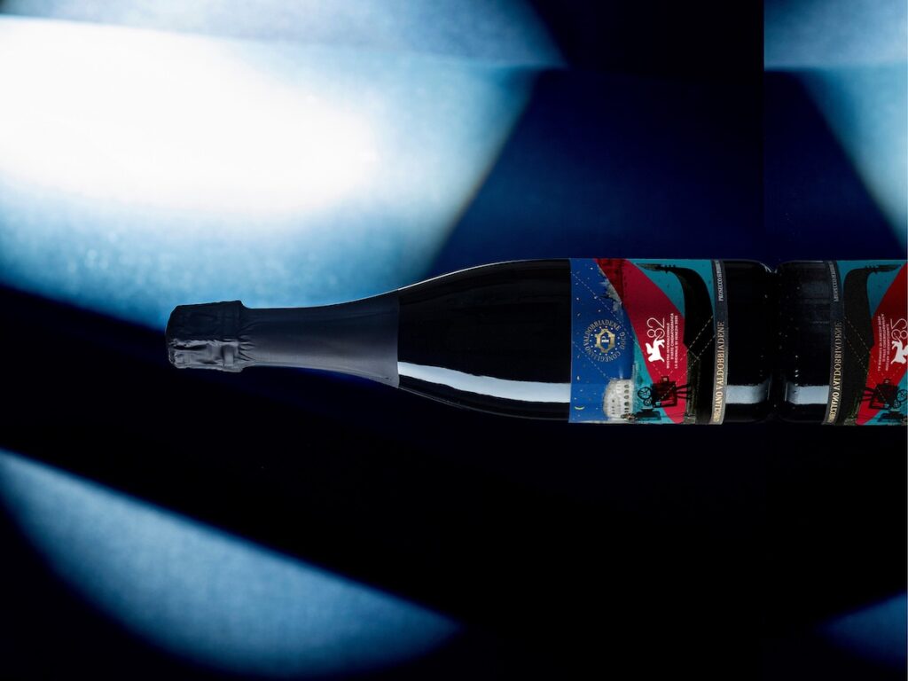 Conegliano Valdobbiadene Prosecco DOCG takes center stage at the Venice Film Festival with a star-worthy label.