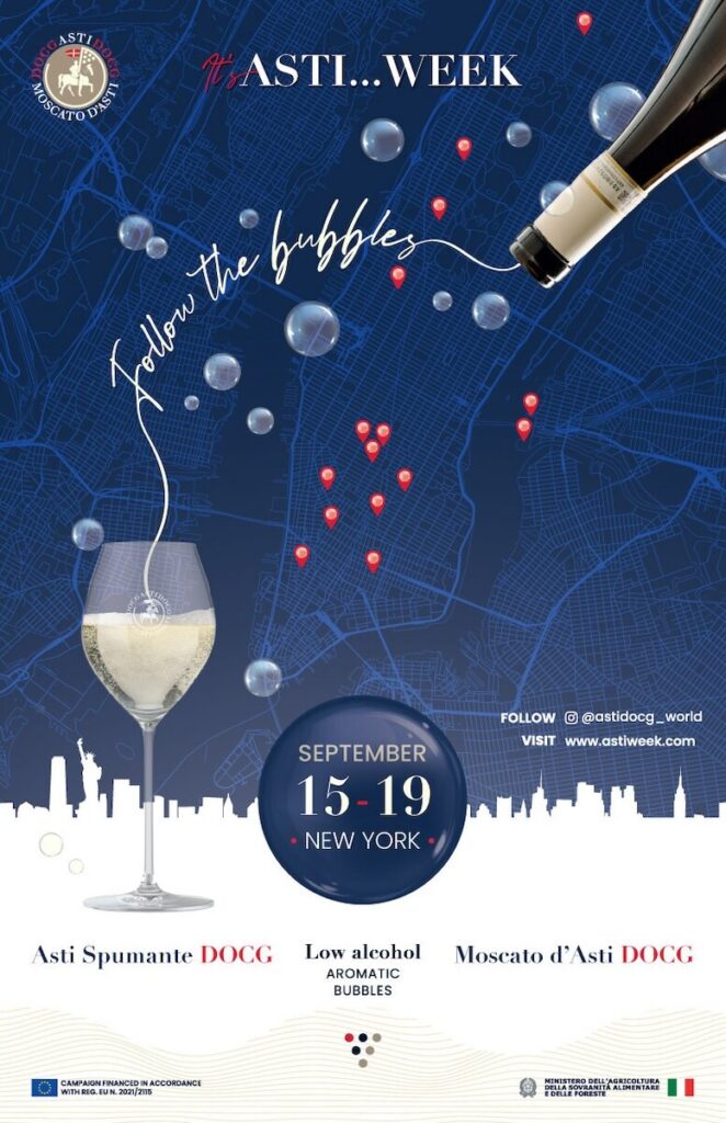 This September marks the first edition of Asti Week in New York City, an exciting new initiative celebrating Asti Spumante and Moscato d'Asti