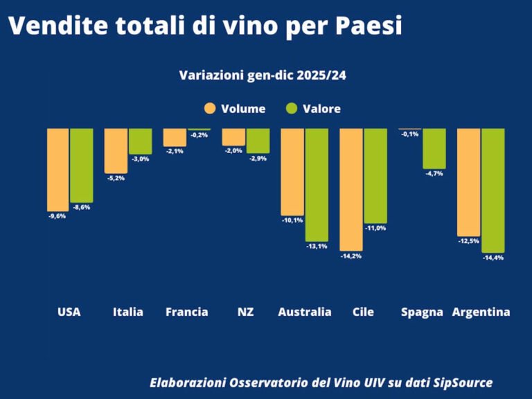 The US wine market, the largest in the world, ends 2025 with another negative result. Italy is doing better than the market.