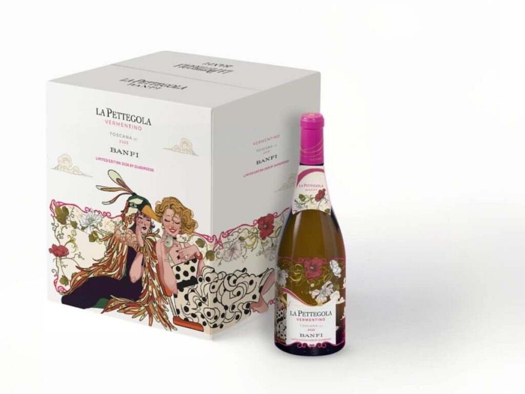 Banfi presents La Pettegola Limited Edition 2026: the Vermentino label designed by Gio Quasirosso celebrates magic, nature and femininity