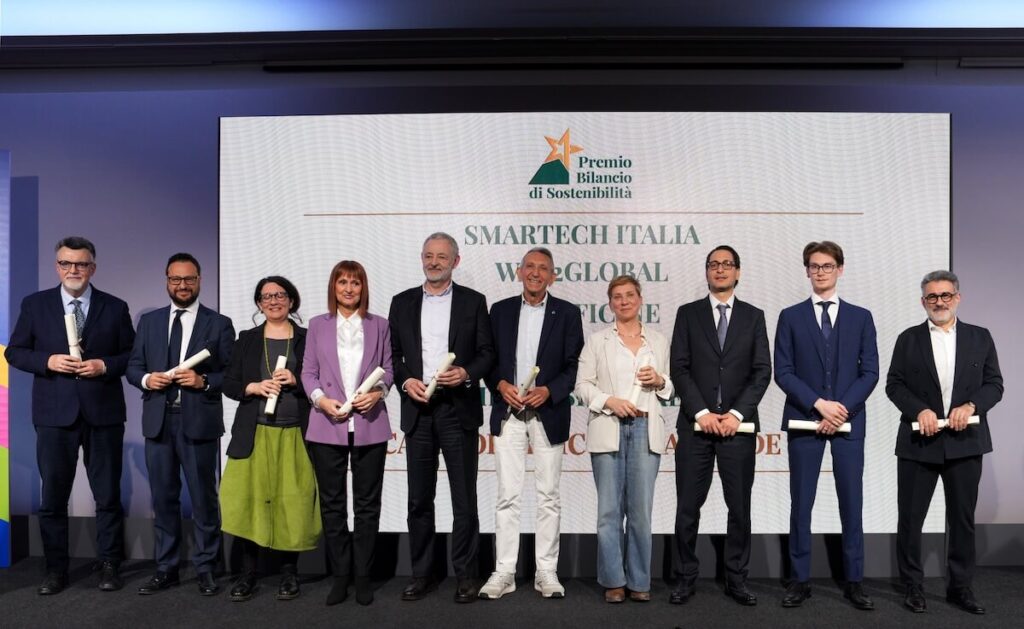 Tinazzi is awarded at the 2026 Sustainability Report Award for its ESG reporting in the small‑business category.