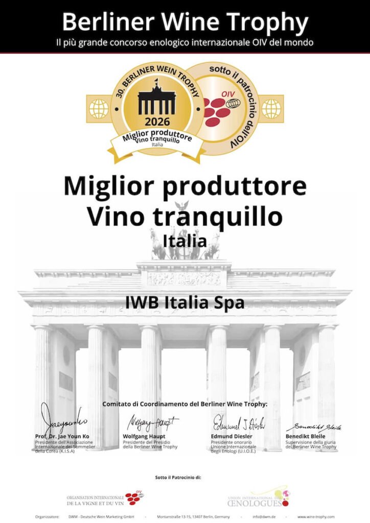 Italian Wine Brands wins “Best Producer Italy” at Mundus Vini and the Berliner Wein Trophy, confirming its leadership