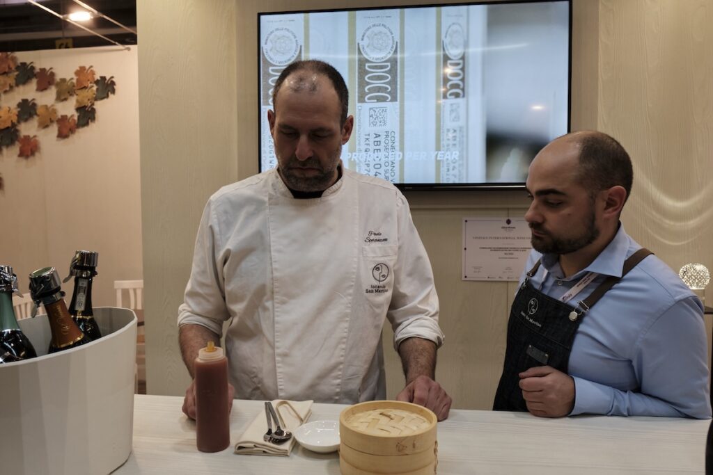 Col Vetoraz at Vinitaly 2026: Asian cuisine and Venetian tradition elevated by Valdobbiadene DOCG Superiore di Cartizze.