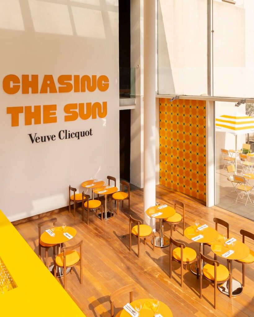 Veuve Clicquot accende Milano Design Week alla Mediateca Santa Teresa con “Chasing the Sun” tra design e Champagne