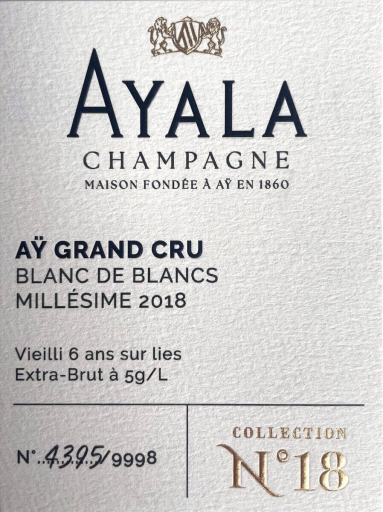 Champagne Ayala unveils Collection N°18, the first Blanc de Blancs Grand Cru from Aÿ crafted by a Champagne Maison, in just 9,998 bottles.