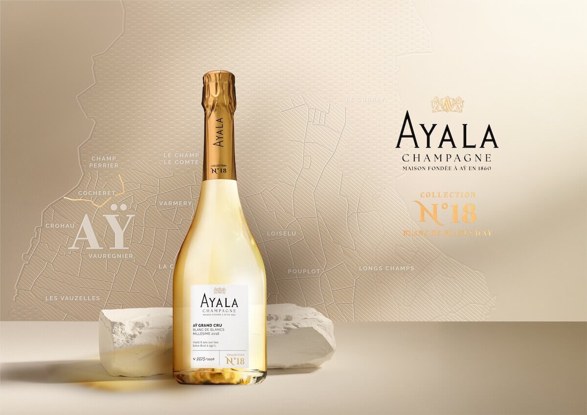 Champagne Ayala unveils Collection N°18, the first Blanc de Blancs Grand Cru from Aÿ crafted by a Champagne Maison, in just 9,998 bottles.
