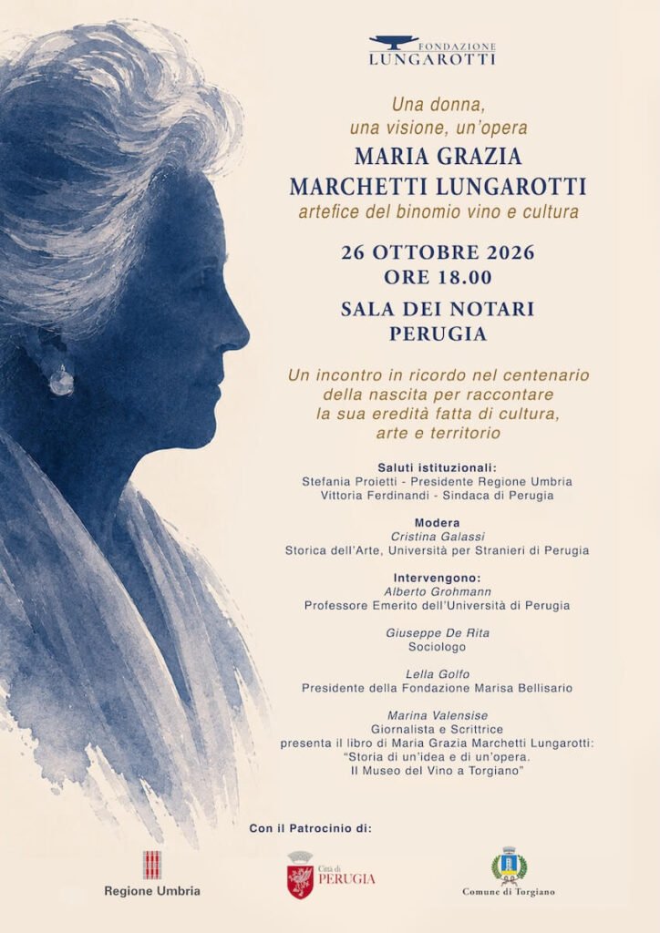 Perugia celebra i 100 anni dalla nascita di Maria Grazia Marchetti Lungarotti e presenta il suo ultimo libro sul Museo del Vino di Torgiano.